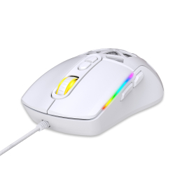 Warp WRP-O12800-W 12800 Dpi Wide RGB Özel ABS Doku Reflex Örgü Kablolu Beyaz Gaming Mouse - 3