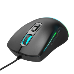 Warp WRP-S12800-B 12800 Dpi Wide RGB Özel ABS Doku Reflex Örgü Kablolu Siyah Gaming Mouse - 2